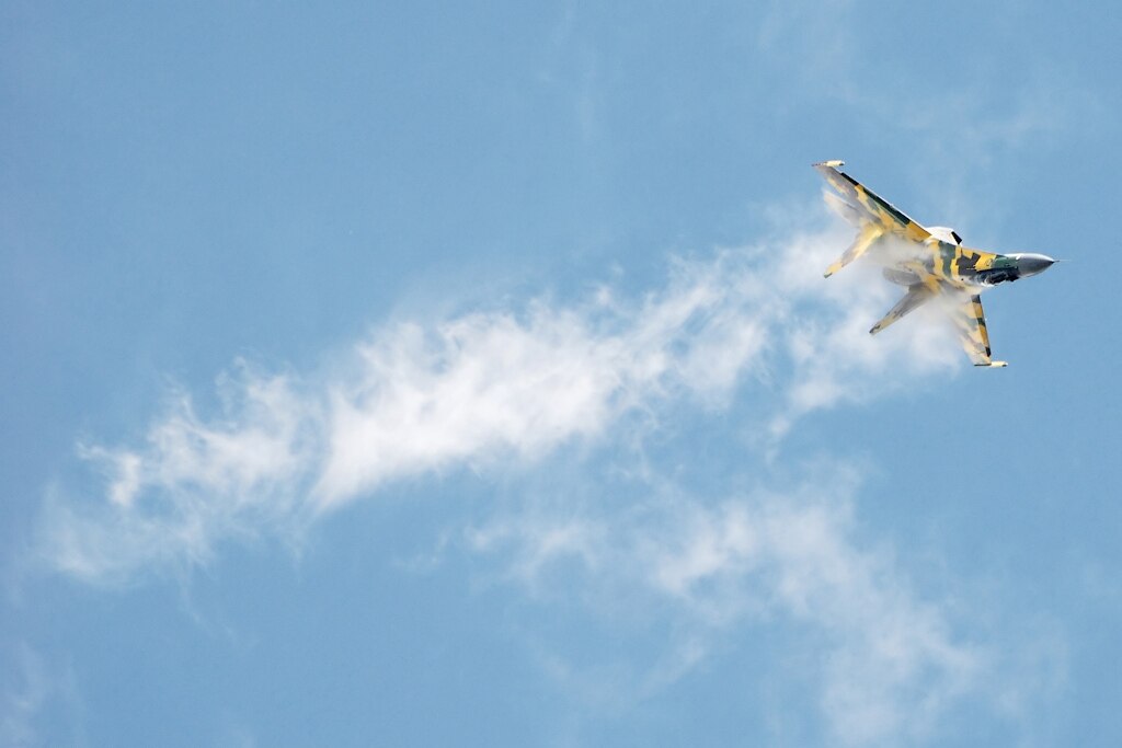 Sukhoi Su-35 Super-Flanker / Archiv / Foto:   Anton Bannikov licensed under  GNU Free Documentation License / https://www.gnu.org/licenses/fdl-1.3.html