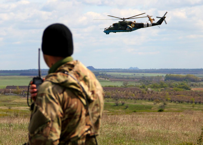 Mi-24 / Archivbild / Ukrainain Helicopter MI-24 by Ministry of Defense of Ukraine is licensed under CC BY-SA 2.0. https://creativecommons.org/licenses/