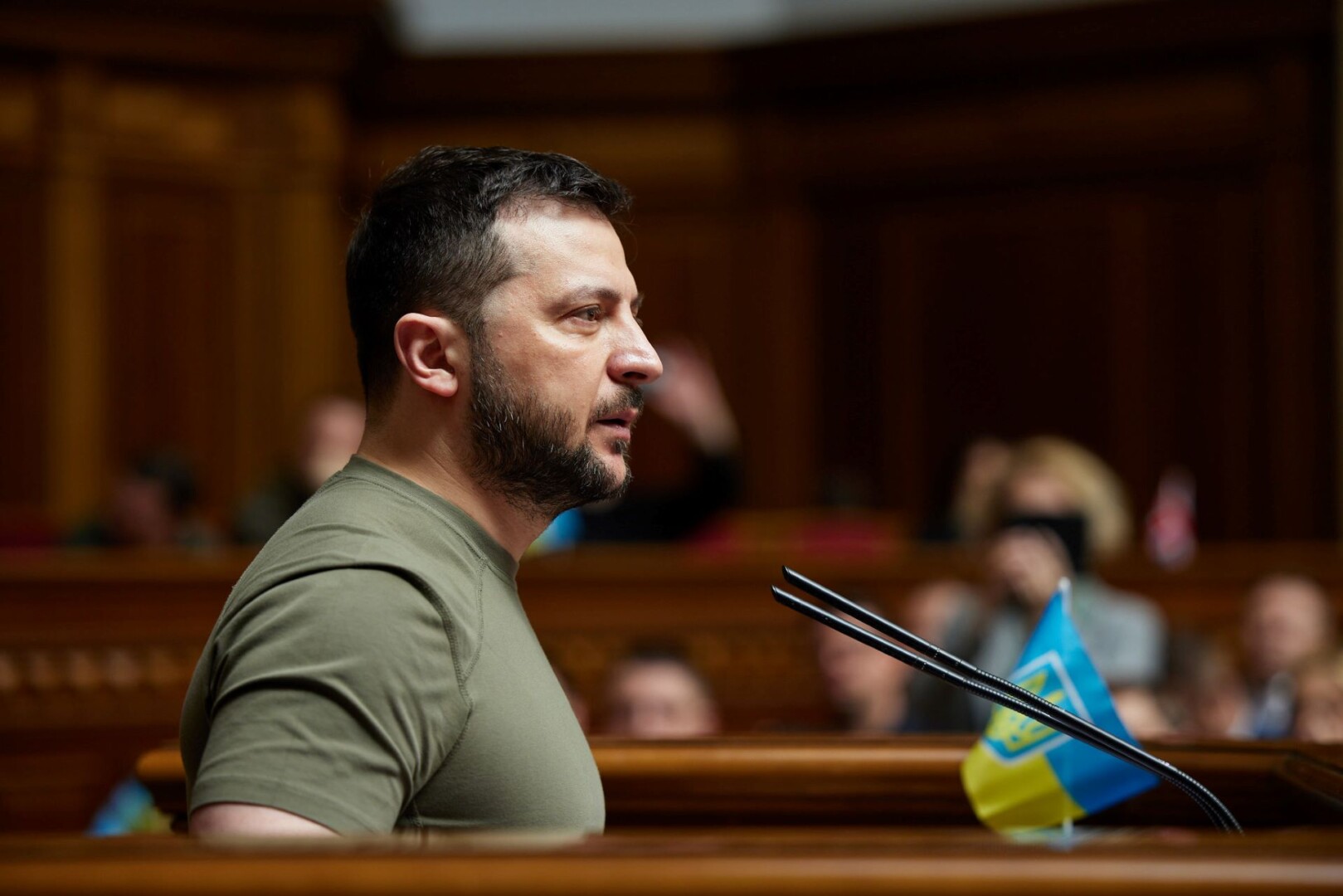 Wolodymyr Selenskyj / Archivbild / Speech by President of Ukraine Volodymyr Zelenskyy in the Verkhovna Rada. by President Of Ukraine is marked with CC0 1.0.