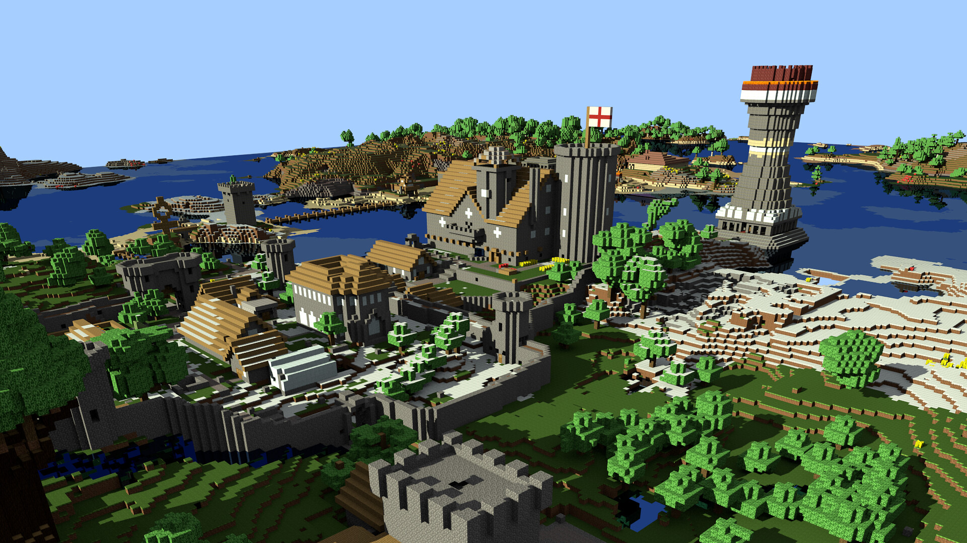 Minecraft / Archivbild (cropped) / Render Image of our Minecraft Village by post-apocalyptic research institute is licensed under CC BY-SA 2.0. https://creativecommons.org/licenses/by-sa/2.0