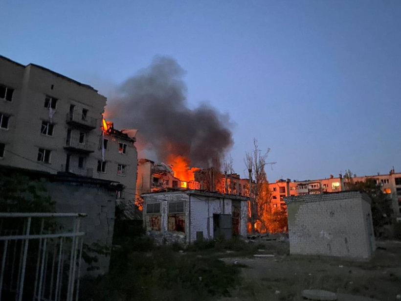 Pokrovsk after Russian shelling, 2023-08-07 (01) by Donetsk Regional Military Civil Administration is licensed under CC BY 4.0.