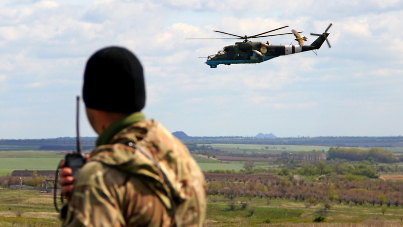 // Mi-24 / Archivbild (cropped) / by Ministry of Defense of Ukraine is licensed under CC BY-SA 2.0. https://creativecommons.org/licenses/