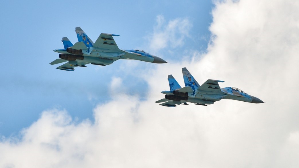 [Ukrainische Su-27 / Archivbild (cropped) /  by Unknown author is licensed under CC BY-SA 4.0. https://creativecommons.org/licenses/by-sa/4.0/]