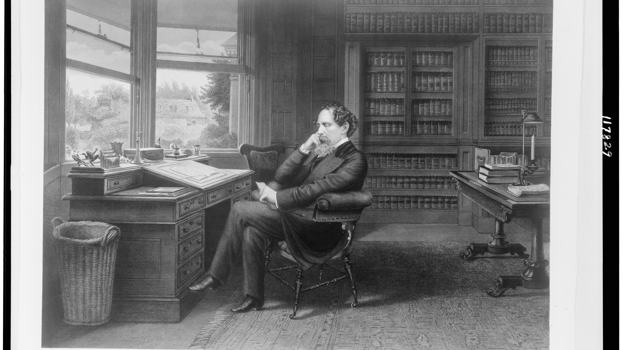 Charles Dickens / Archivbild (cropped) / No Known Restrictions: Charles Dickens in his study at Gadshill by Samuel Hollyer, ca. 1875 (LOC) by pingnews.com is marked with Public Domain Mark 1.0. https://creativecommons.org/publicdomain/mark/1.0