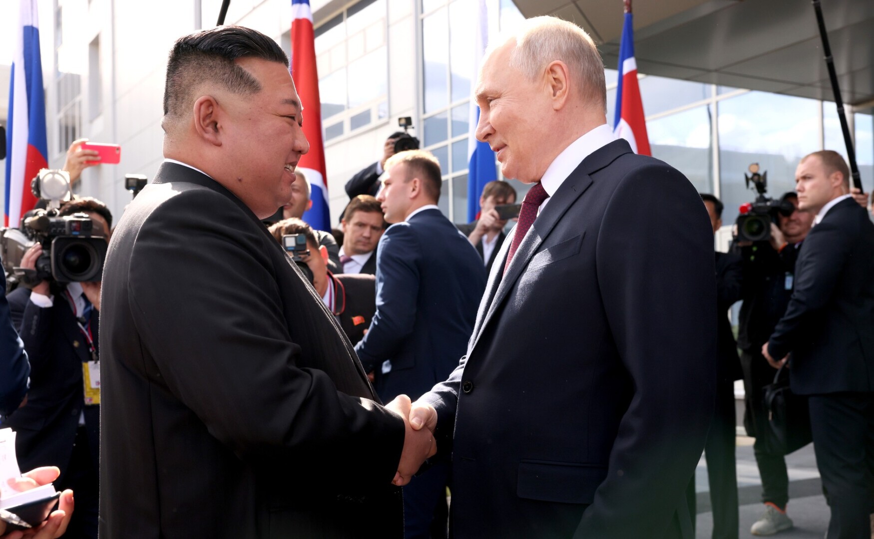 // Kim Jong-un und Wladimir Putin / Archivbild / (2023-09-13) 01 by Office of the President of Russia / CC BY 4.0 / https://creativecommons.org/licenses/by/4.0/