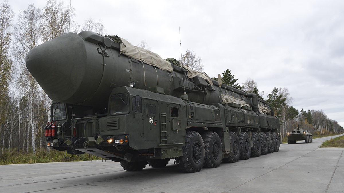 [RS-24 Yars-Raketensystem bei einer Übung / Archivbild (cropped) / By Mil.ru, CC BY 4.0, https://commons.wikimedia.org/w/index.php?curid=62913564]