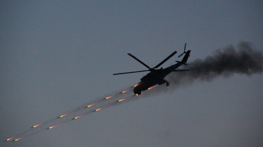 // Mi-24 / Archivbild (cropped) / By Ministry of Defense of Ukraine , CC BY-SA 2.0, https://commons.wikimedia.org/w/index.php?curid=89192051